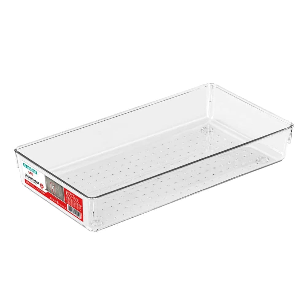 Organizador Multiuso Clear 15,6x30,5cm - Ordene