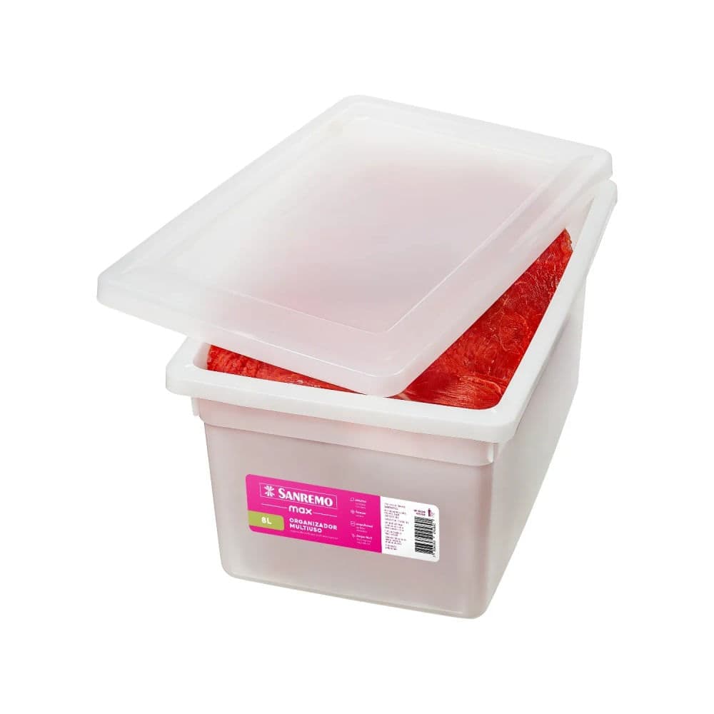 Organizador Multiuso Max 8l Branco - Sanremo
