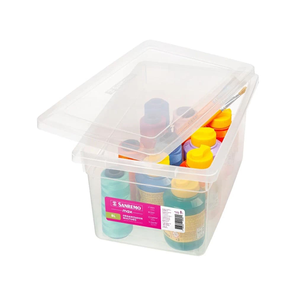 Organizador Multiuso Max 8l Transparente - Sanremo