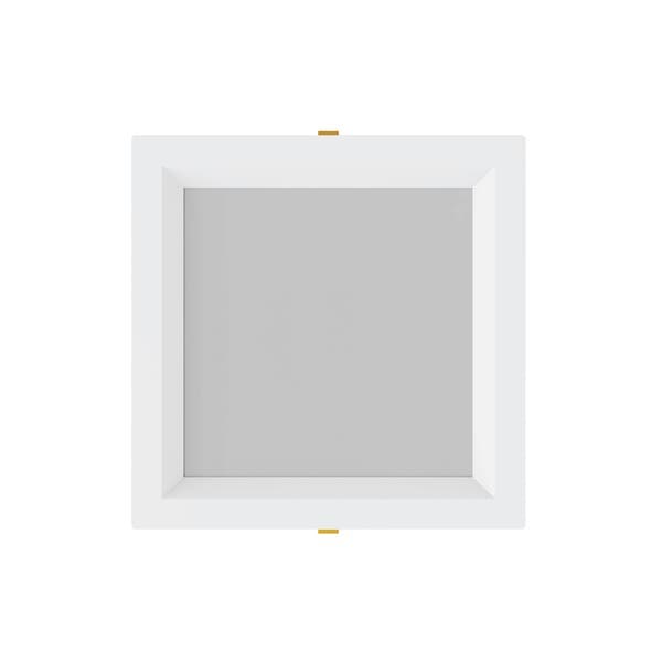 Painel de Led Embutir Quadrado Borda Recuada Luz 3 em 1 10W Inspire 22x22cm Branco Bivolt