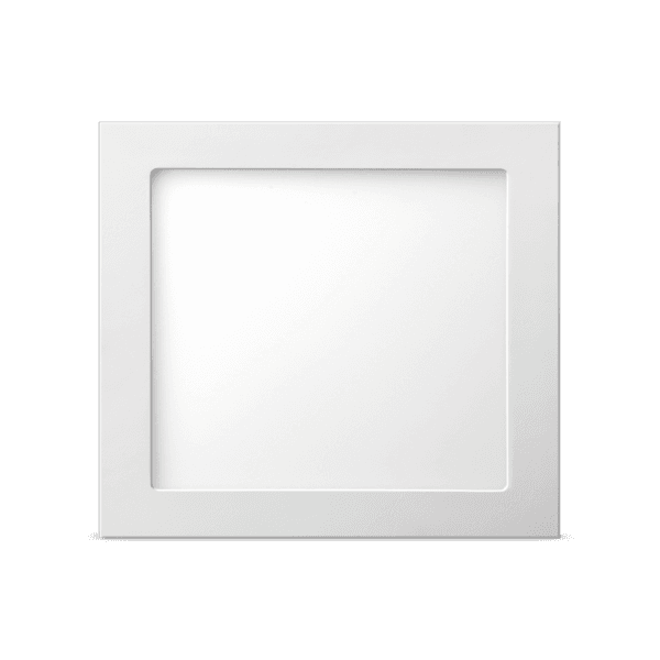 Painel de Led Sobrepor Quadrado Luz Amarela 12W Elgin 15,1x15,1cm Branco Bivolt