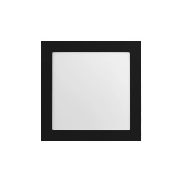 Painel de Led Sobrepor Quadrado Luz Amarela 25W Save Energy 3,5x30x30cm Preto Bivolt