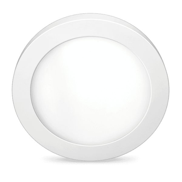 Painel de Led Sobrepor Redondo Luz Amarela 12W Elgin 18cm Branco Bivolt