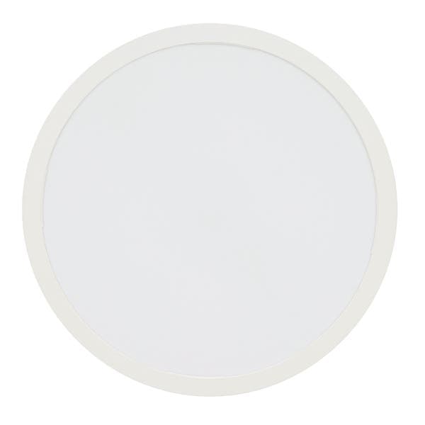 Painel de Led Sobrepor Redondo Luz Amarela 24W Elgin 30x30cm Branco Bivolt