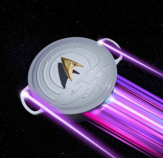 Panela Redonda Signature Enterprise Star Trek Le Creuset Mist Grey 26 cm