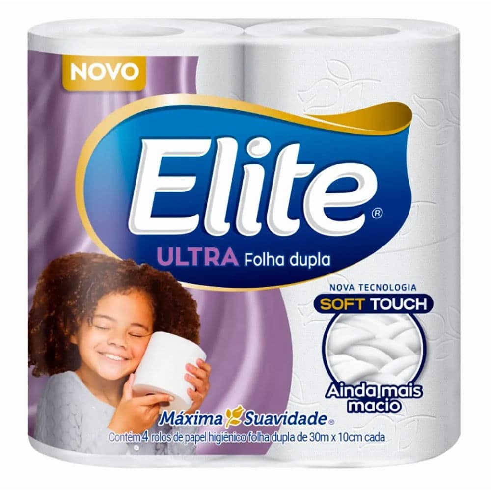 Papel Higiênico 30 Metros 4 Rolos - Elite