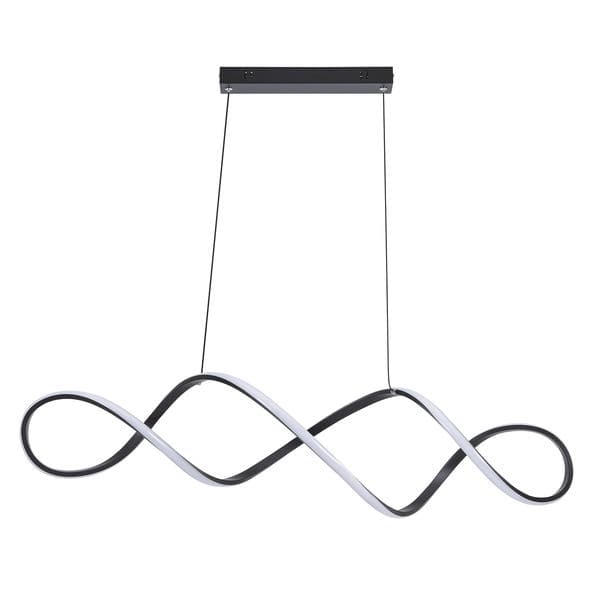 Pendente Espiral Alumínio Preto Space LLUM Bronzearte