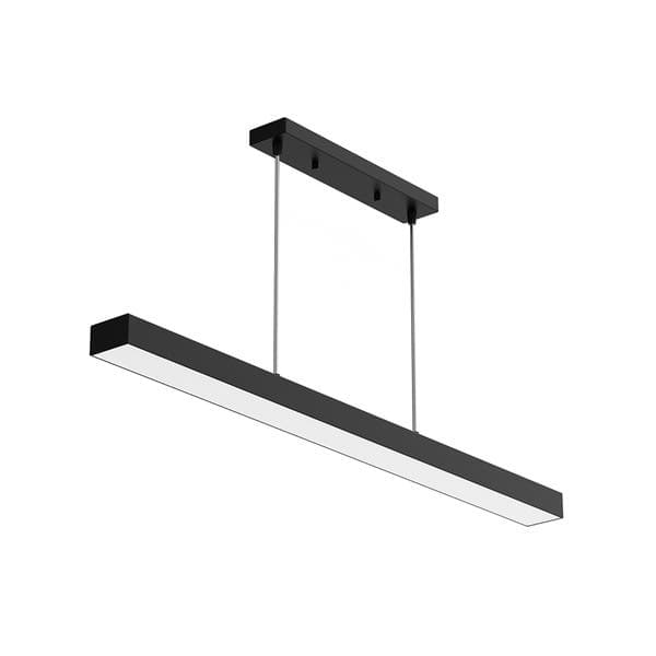 Pendente Linear LED Linear Luz 3 em 1 Preto