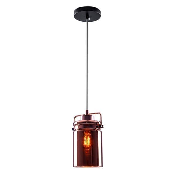 Pendente Redondo E27 Bivolt Haz Startec Cobre
