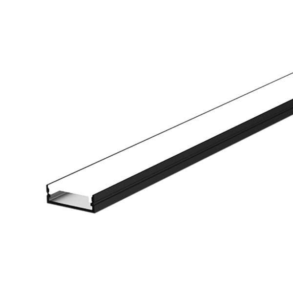 Perfil de LED de Sobrepor Preto IP20 Luminatti Nano 3m