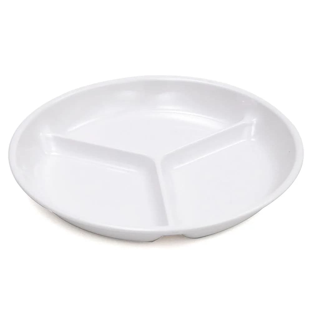 Petisqueira de Melamina Couvert com 3 Divisões 19,5cm - Marcamix