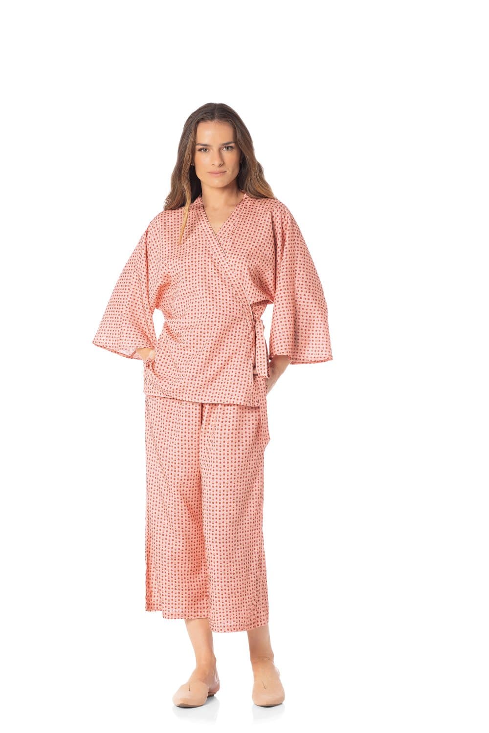 Pijama Longo G Fioritta Trussardi Estampado 61cm x 69cm