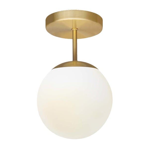 Plafon 1 Lâmpada Dourado Alumínio Vega Spot Line