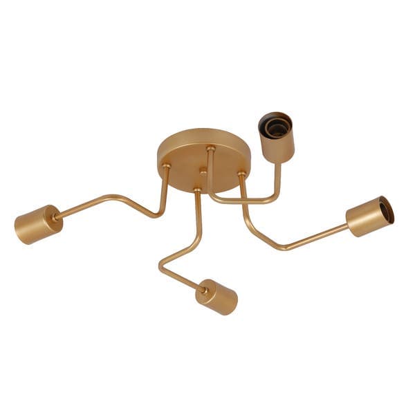 Plafon 4 Lâmpadas Dourado Armes Auremar