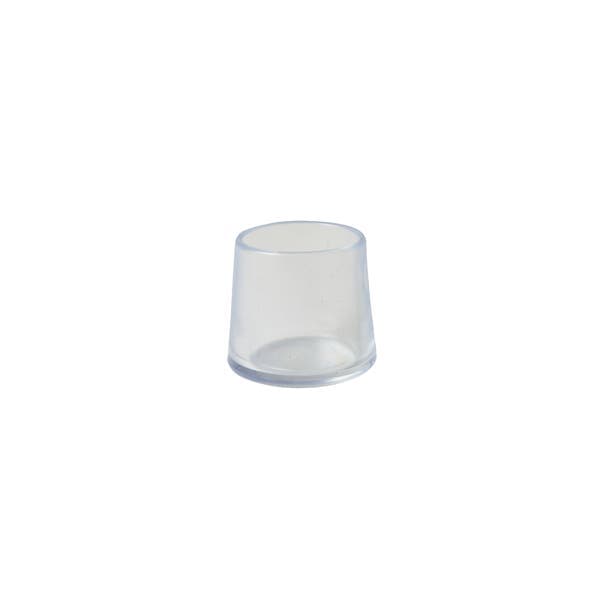 Ponteira para Móveis Redondo Plástico 18mm Transparente Standers