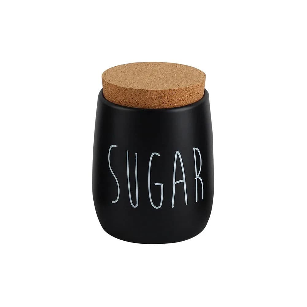 Porta Condimentos Oak Sugar 850mL Preto - Yoi