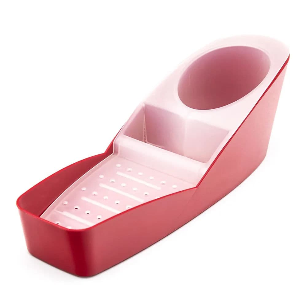 Porta Detergente e Esponja Infinity Vermelho - Ou