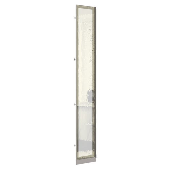 Porta Dobradiça Canto Diagonal Closet 40cm Reflecta Bronze 39,6x227,8x1,5cm Prime Luciane