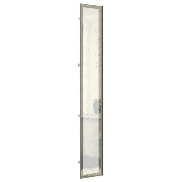 Porta Dobradiça Curva Closet 40cm Reflecta Bronze 39,6x227,8x1,5cm Prime Luciane