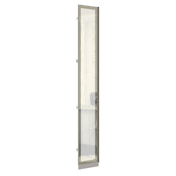 Porta Dobradiça Reta Closet 40cm Reflecta Bronze 39,6x227,8x1,5cm Prime Luciane