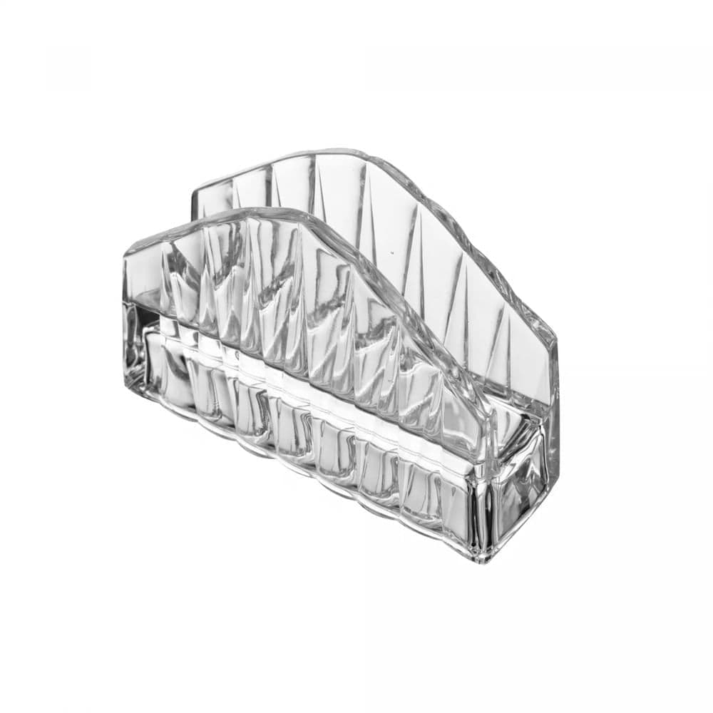 Porta Guardanapo de Cristal Radial 7,5cm - Lyor