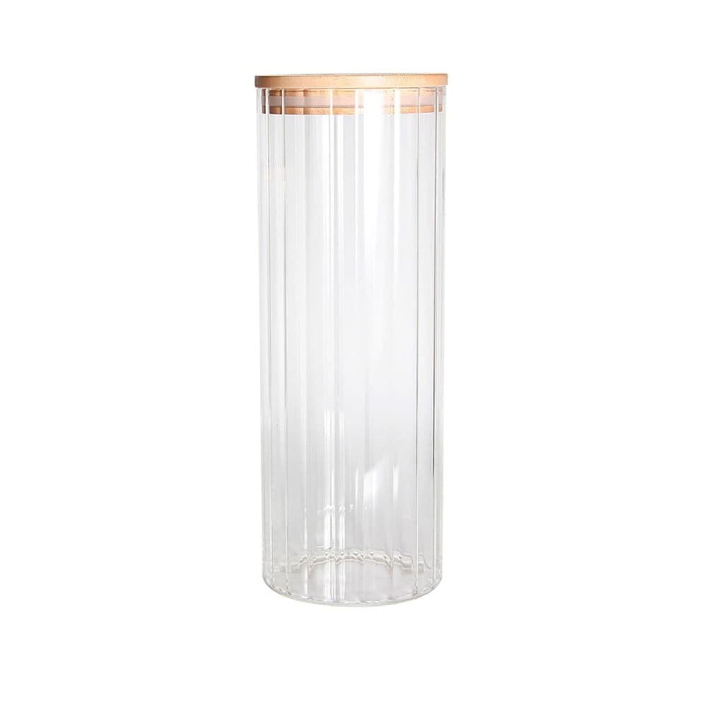 Porta Mantimento de Vidro com Tampa Bambu - Dynasty