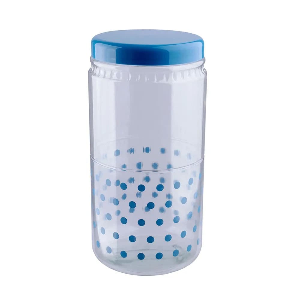 Porta Mantimentos Jazz 4l Poá Azul Cerulean - Tiba