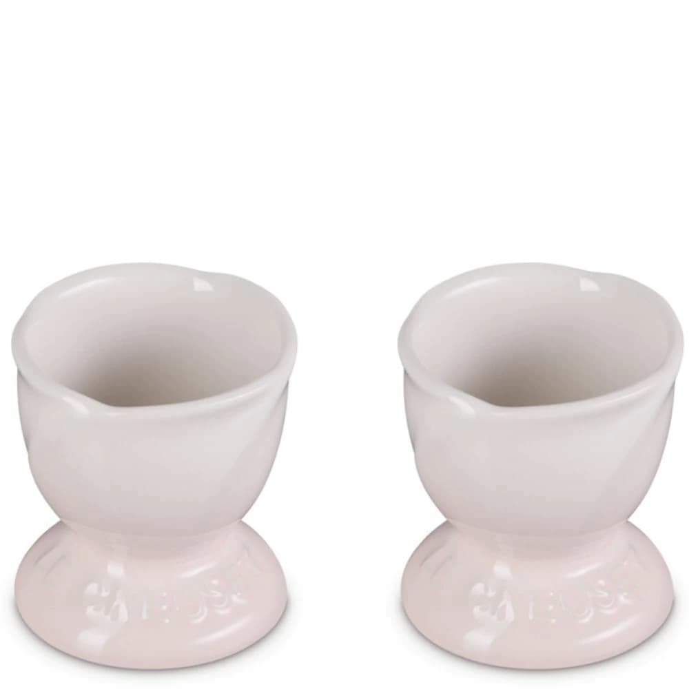 Porta Ovo de Cerâmica Le Cruset Jardin Shell Pink 5cm 2pçs