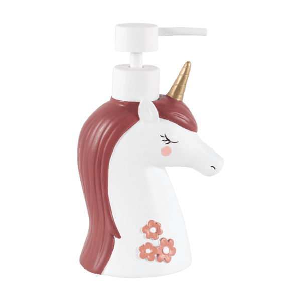 Porta Sabonete Líquido de Bancada para Banheiro 240mL Resina Bistrô Unicorn Sensea