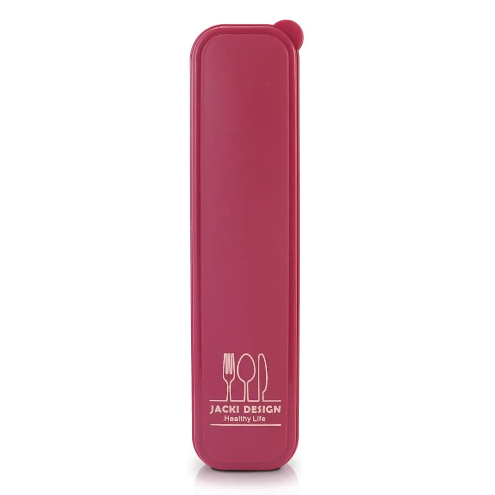 Porta Talheres para Marmita Portátil Joy 25cm Vinho - Jacki Design