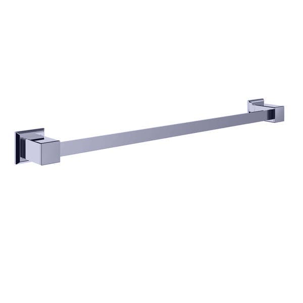 Porta Toalha Banho Barra Simples Aço Inox Cromado Premium Ducon Metais