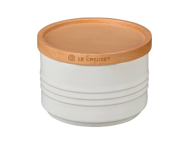 Pote com Tampa de Madeira 220ml Le Creuset