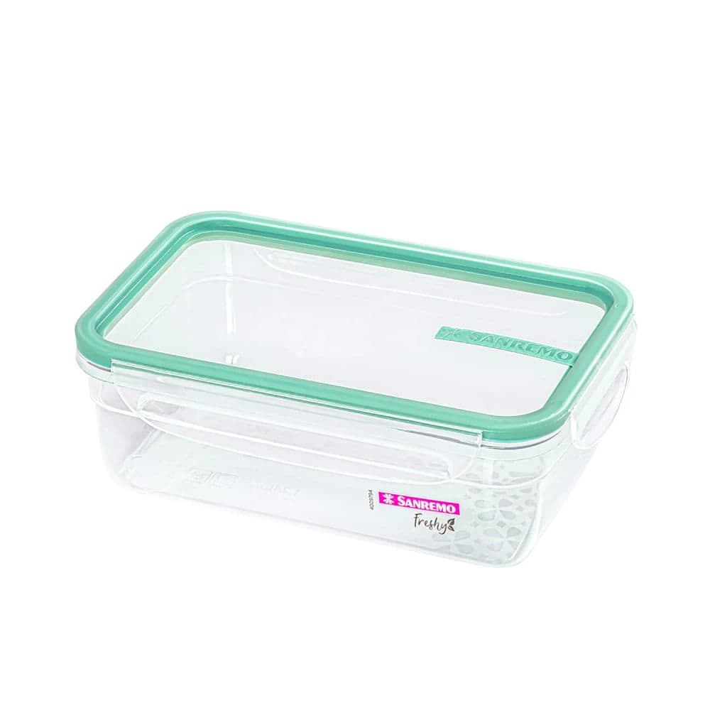 Pote de Plástico Retangular Fresh 1,24l Verde - Sanremo
