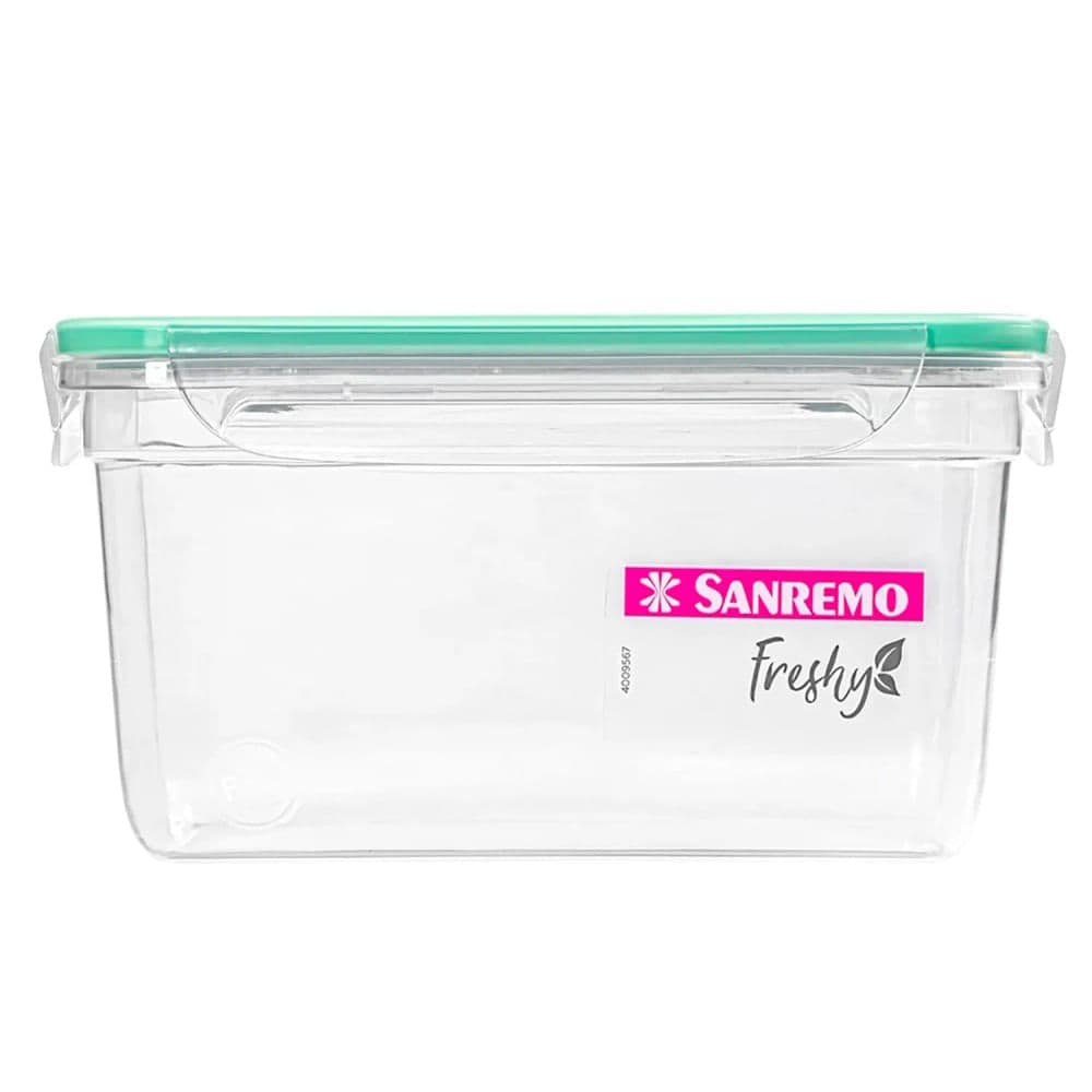 Pote de Plástico Retangular Fresh 2l Verde - Sanremo