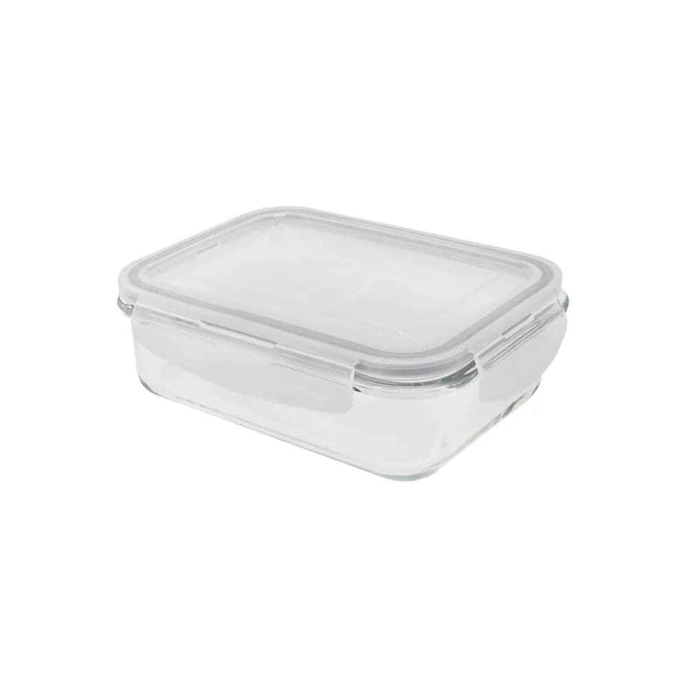 Pote Hermético Retangular 1,04l Transparente - Oikos