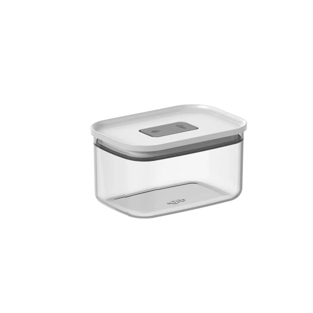 Pote Hermético Retangular Duo Lock 650mL Branco - Ou