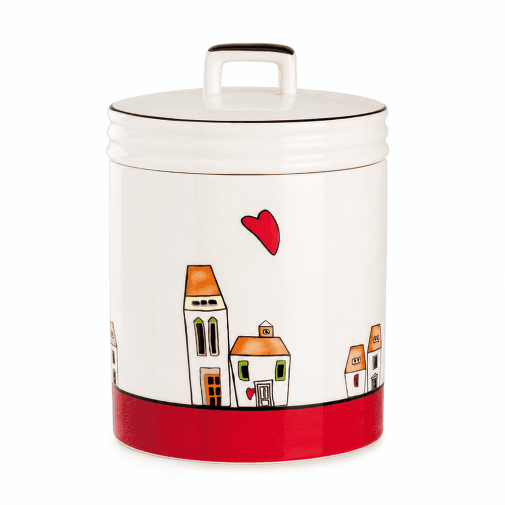 Pote Le Casette 14X19cm Vermelho - Egan