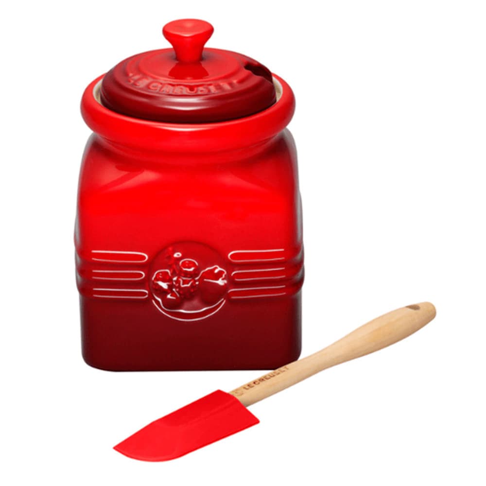 Pote para Geleia de Cerâmica Le Creuset Vermelho 13x14cm