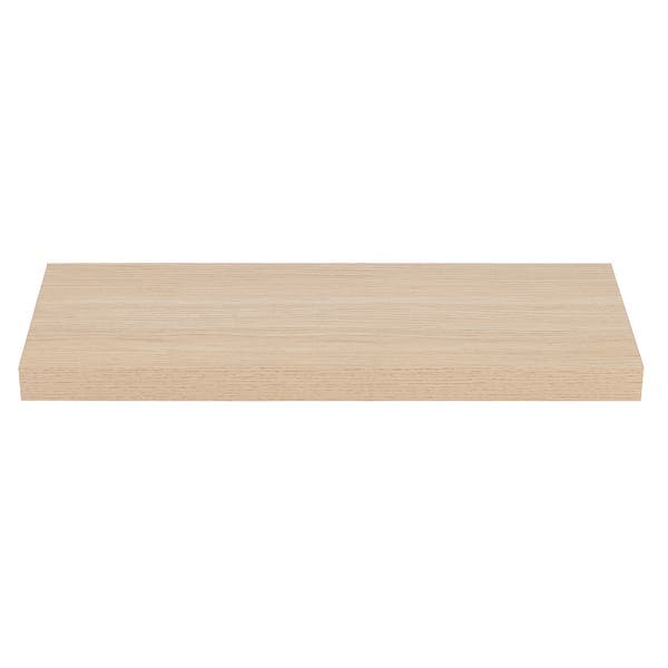 Prateleira de Madeira MDF Marrom 60x23,5cm com Suporte Invisível Spaceo