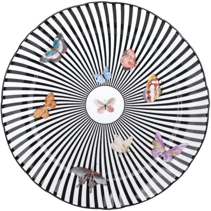 Prato de Sobremesa Listrado Kaleidoscope 22cm - Tea Delight