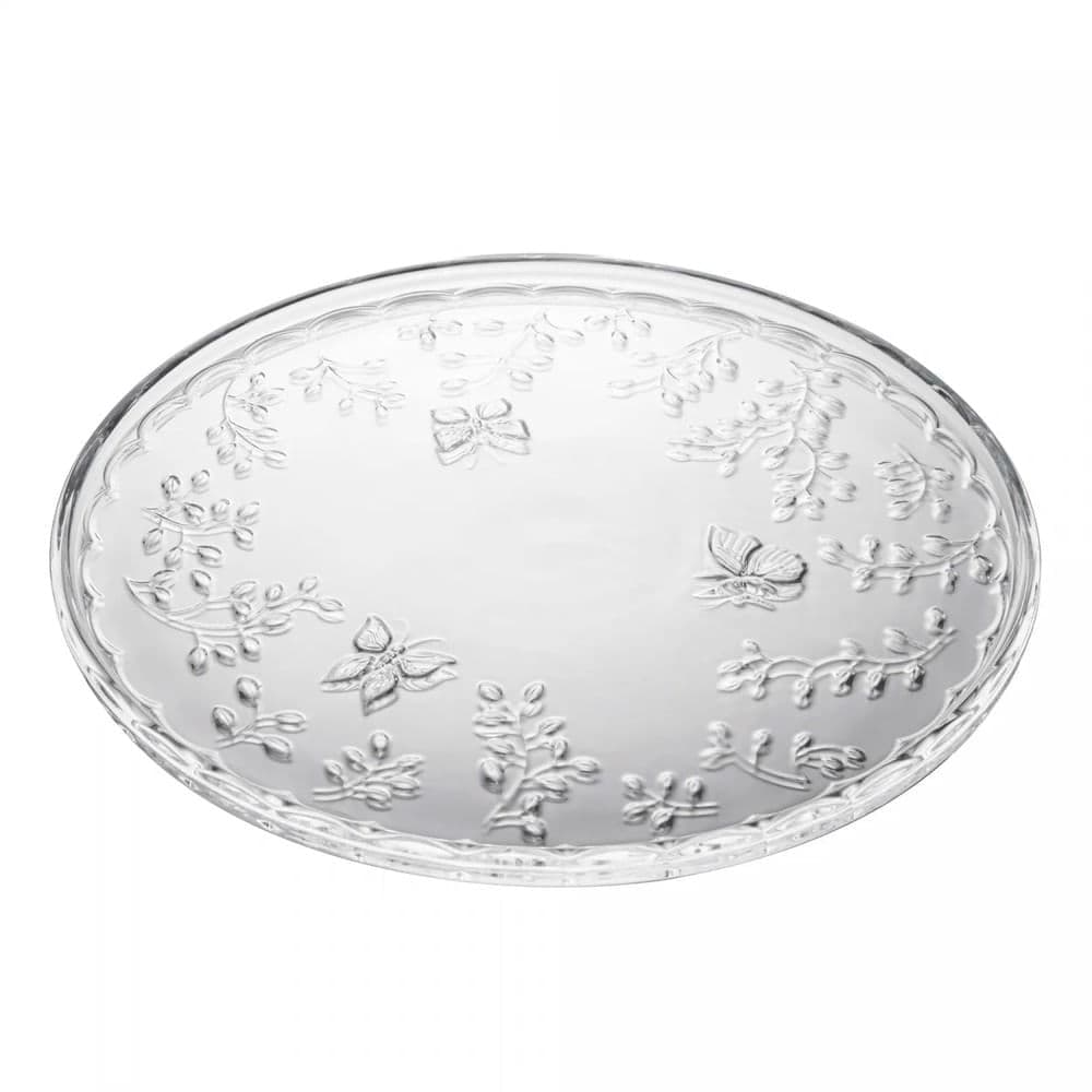 Prato para Bolo New Butterfly em Cristal - Lyor