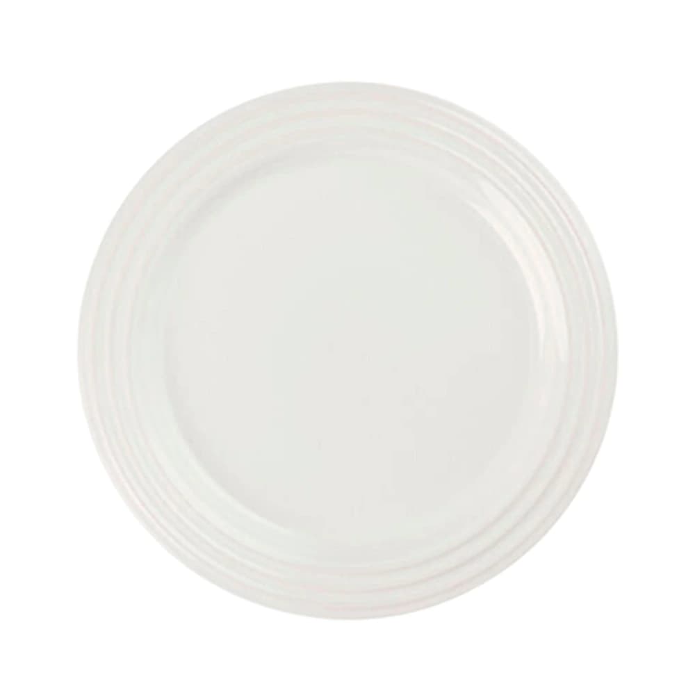 Prato para Sobremesa de Cerâmica Le Creuset Branco 22cm