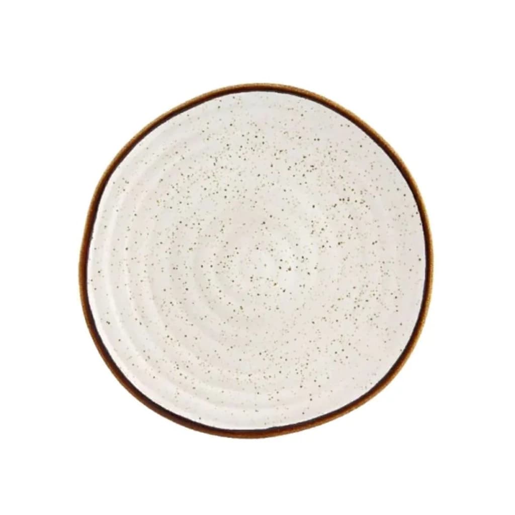 Prato para Sobremesa de Cerâmica Rustic Blend Casa Alegre 22cm 6pçs