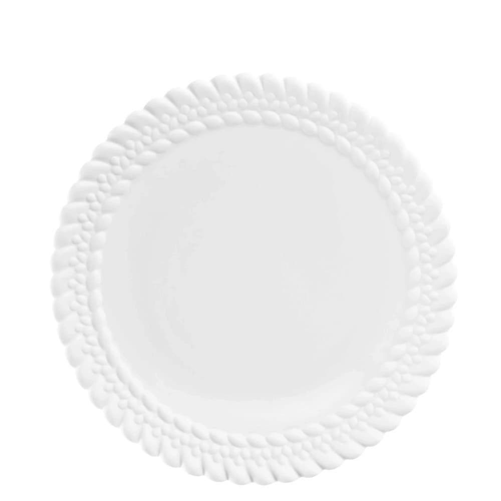 Prato para Sobremesa de Porcelana Christofle Babylone 21cm