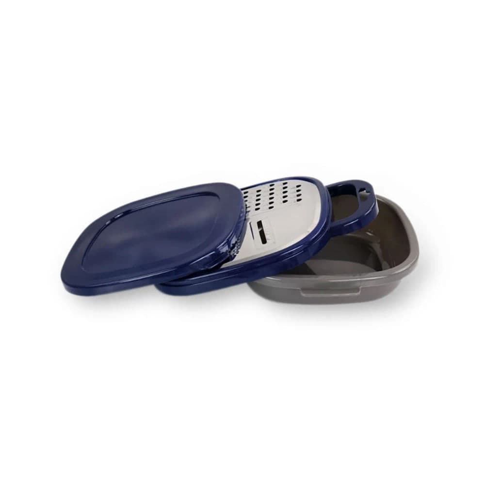 Ralador de Inox com Coletor Cinza e Azul - Oster