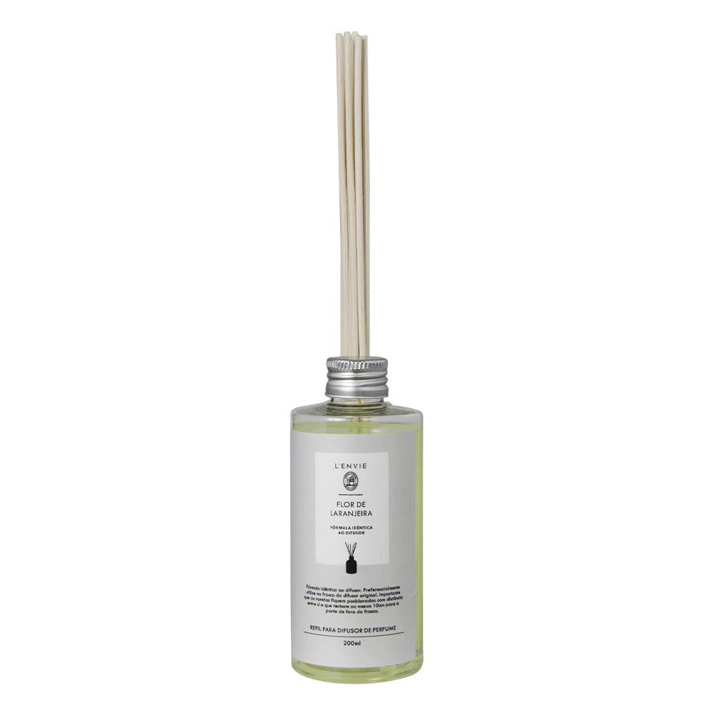Refil para Difusor de Aromas Lenvie Elementos Flor de Laranjeira 200ML