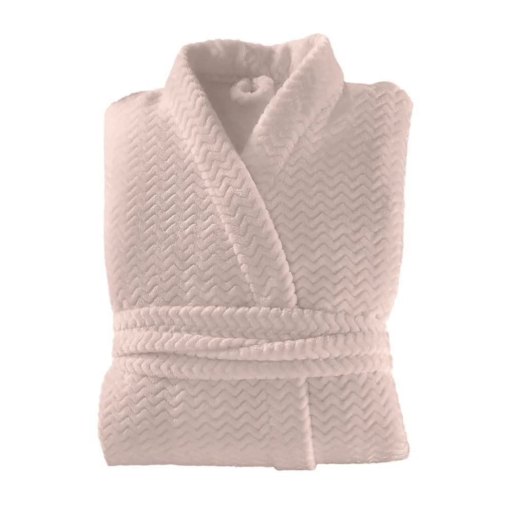 Roupão Plush Tweed m Rosa Tule - Hedrons