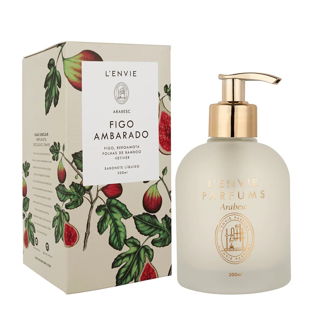Sabonete Líquido Lenvie Arabesc Figo Amarado 200ml