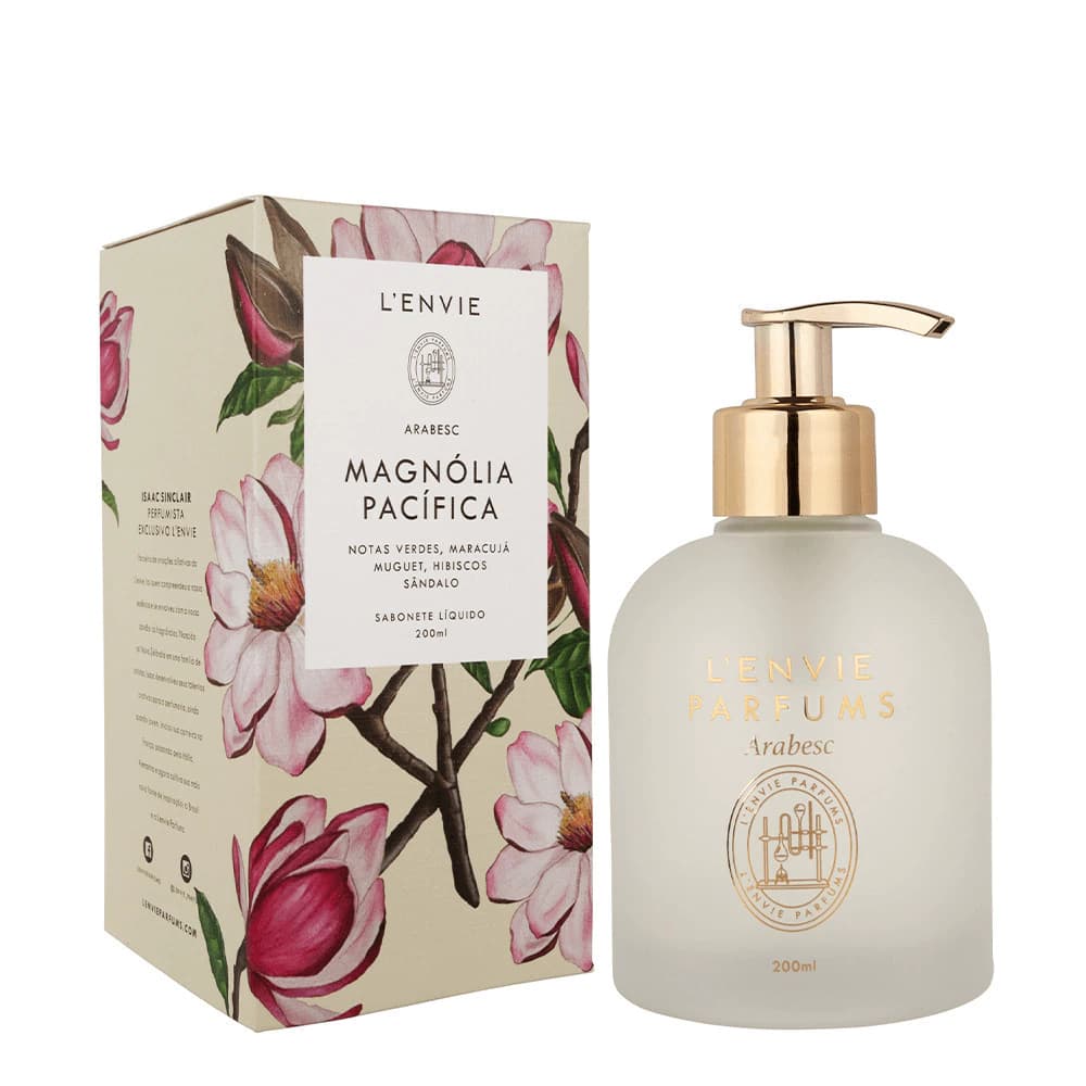 Sabonete Líquido Lenvie Arabesc Magnólia Pacífica 200ml