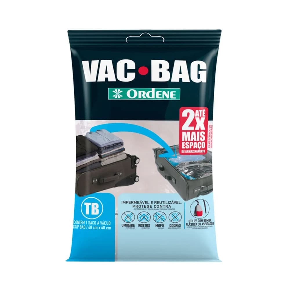 Saco a Vácuo Trip Bag Viagem 40x60cm - Ordene